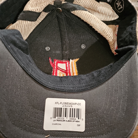 LA WILDCATS XFL '47 MVP Adjustable Baseball Hat, Gray / Tan, OSFM, NWT - Picture 5 of 7